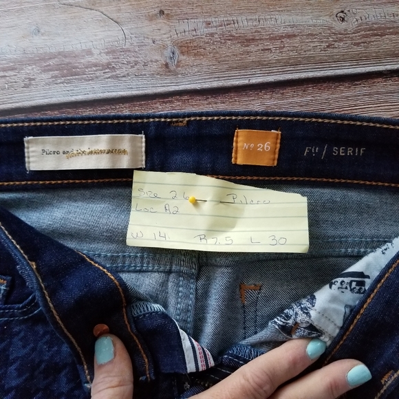 Pilcro letterpress 26 Fit serif dark skinny jeans - Picture 5 of 6